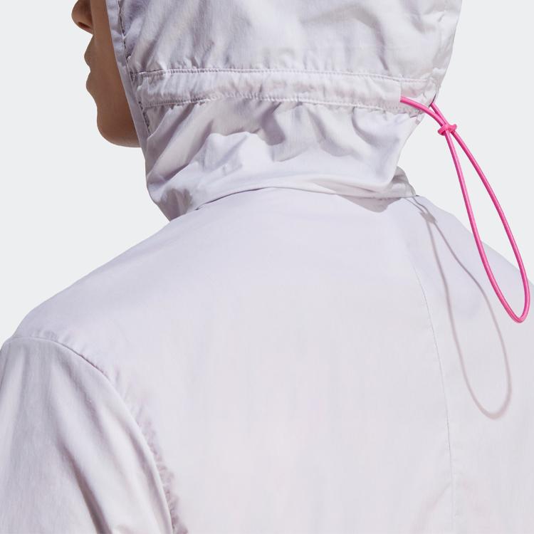 Adidas Run It Windbreaker With Spliced Logo Women Jackets Light-Purple HR9913