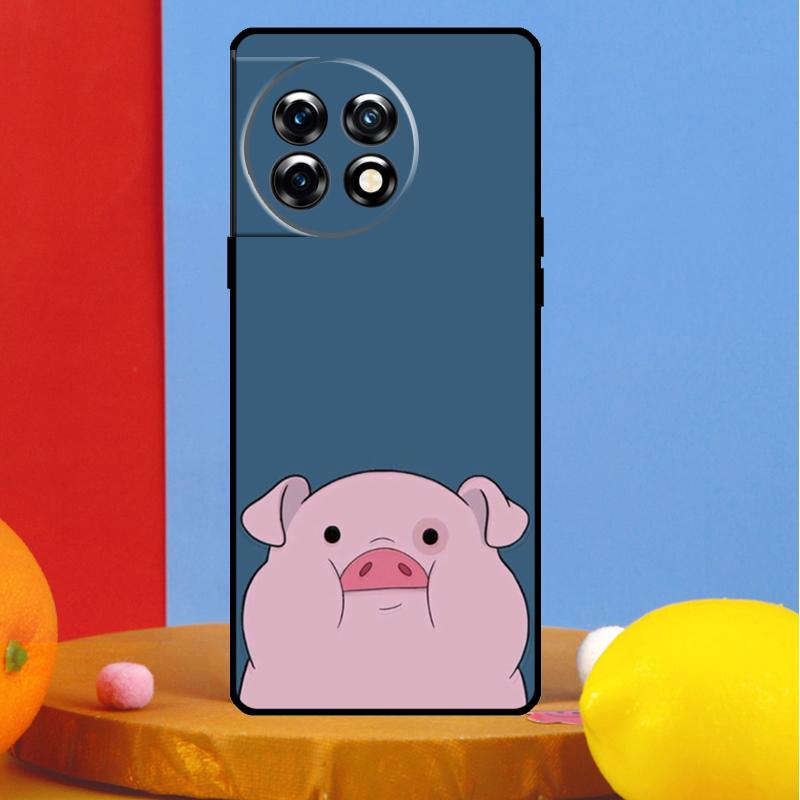 Cartoon Pig Cover For OnePlus Nord CE 4 2 3 Lite N30 N10 N20 OnePlus 13R 13 12 12R 11 10 Pro 10T 8T Case