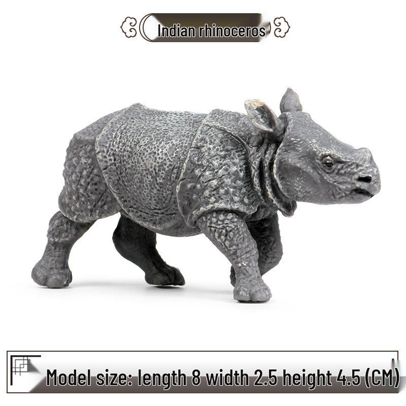 Cognitive Realistic Hippopotamus Model Toy for Early Childhood Education - Desktop Ornament, Children's Day Gift