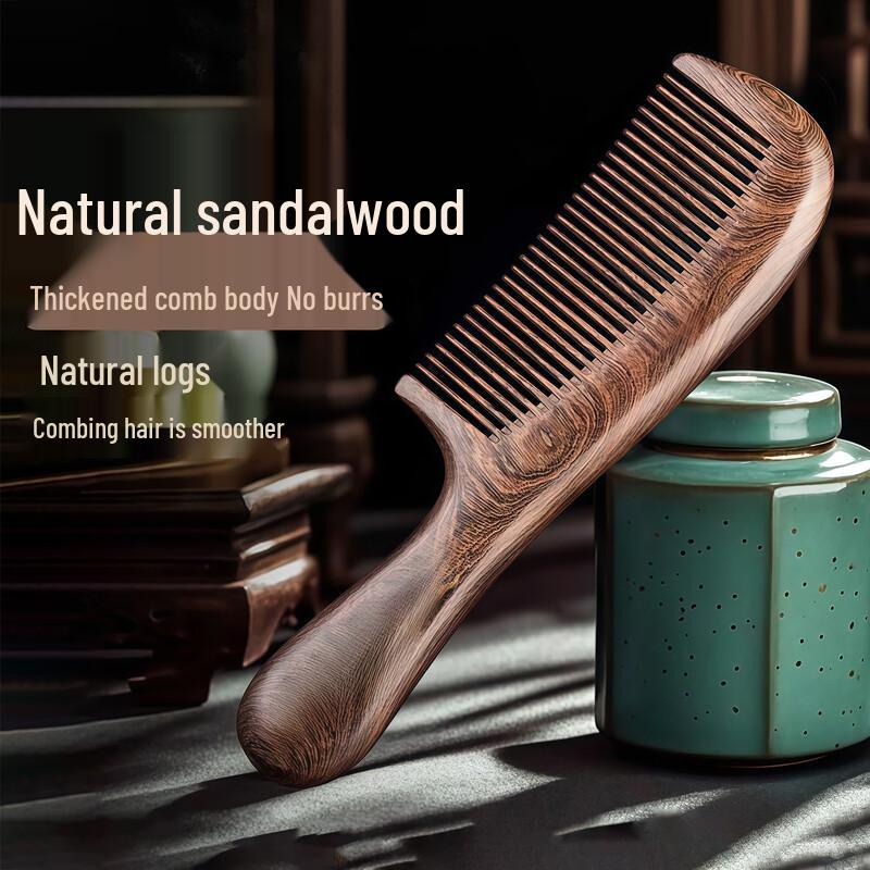 Золотая Сандаловая Массажная Расческа для Волос