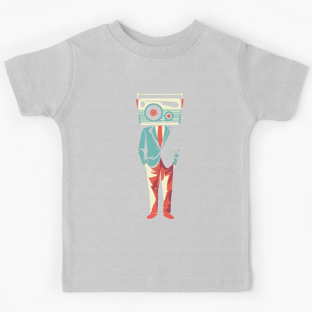 Man With A Radio Head Kids T-Shirt 110