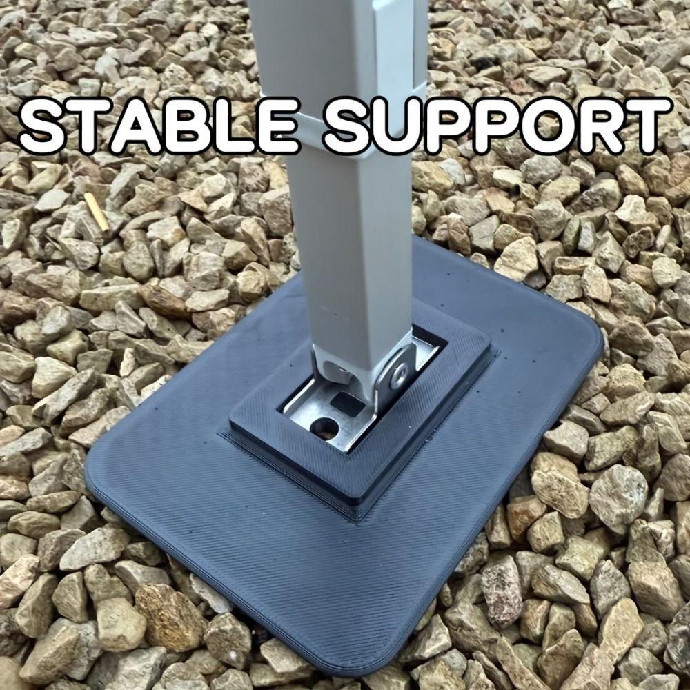 2 Pcs Leveling RV Awning Support Footplates Camping Awning Base Bracket for Omnistor Camping RV