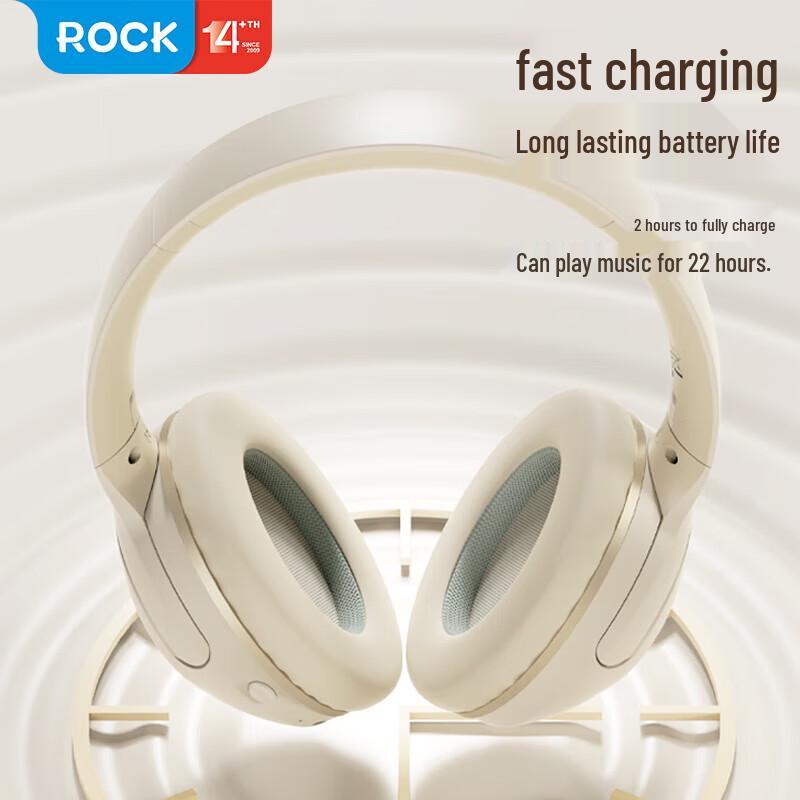 ROCK Gold Label Active Noise Cancelling Bluetooth Headphones
