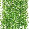 12 Fake Artificial Potted Artificial Wall Interior Artificial Potted Decorative Plant Pieces, 2M, Green, Plant, Ivy, Flower, Wisteria, Hanging,