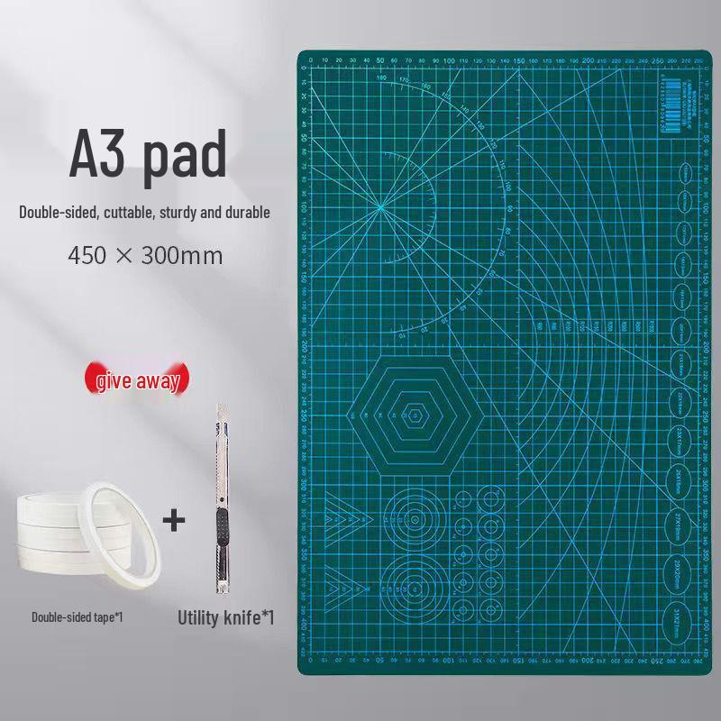 A4 Large Cutting Mat for Art, Crafts, and DIY Projects - Child-Friendly, Clay and Drawing Mat with Anti-Cut Features