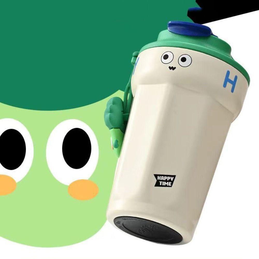 Cartoon Thermal Flask Stainless Steel Water Bottle Portable Coffee Mug  Car