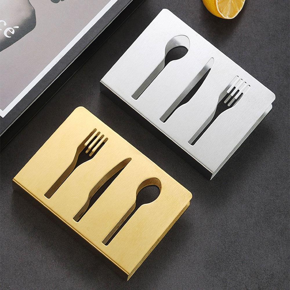 Heavy Duty Napkin Container Stainless Steel Tissue Dispenser Exquisite Napkin Stand  Party Use
