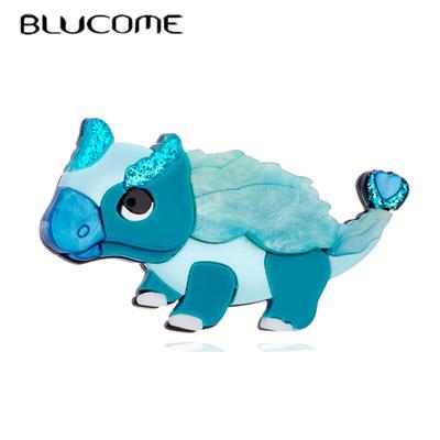 Uroczy kształt dinozaura Damskie przypinki broszki Materiał akrylowy Słodki styl Zwierzę Kobieta Broszka Biżuteria codzienna dla dziewczyn Prezent