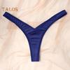 Thin Women Low Thong Panties Waist Seamless Solid Color Good Breathability Lady Underpants Female Daily Underwear