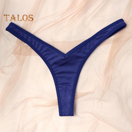Thin Women Low Thong Panties Waist Seamless Solid Color Good Breathability Lady Underpants Female Daily Underwear