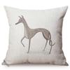 Cute Cartoon Small Animals Style Sofa Throw Pillow Case Cock Dog Rabbit Baby Art Room Bed Decorative Cotton Linen Cushion Cover
