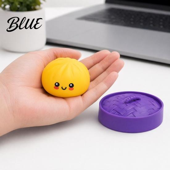 Simulated Bun Stress Toy Halloween Ghost Dumpling Squeeze Toy Soft Stretchy Slow Rebound