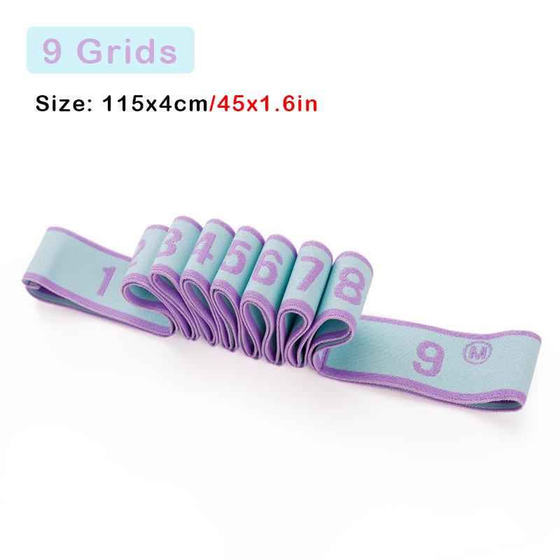 Yoga Pull Strap Belt Multi-Section Elastic Yoga Resistance Bands Latin Dance Stretching Band for Adult Child GYM Fitness Bands