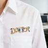 Medicals Letter Brooch Simple Versatile Pin for Casual and Formal Wear Lightweight Comfortable Daily Use