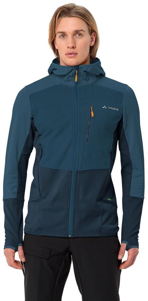 Куртка VAUDE Мужская куртка Monviso Hooded Grid Fleece Jacket dark sea