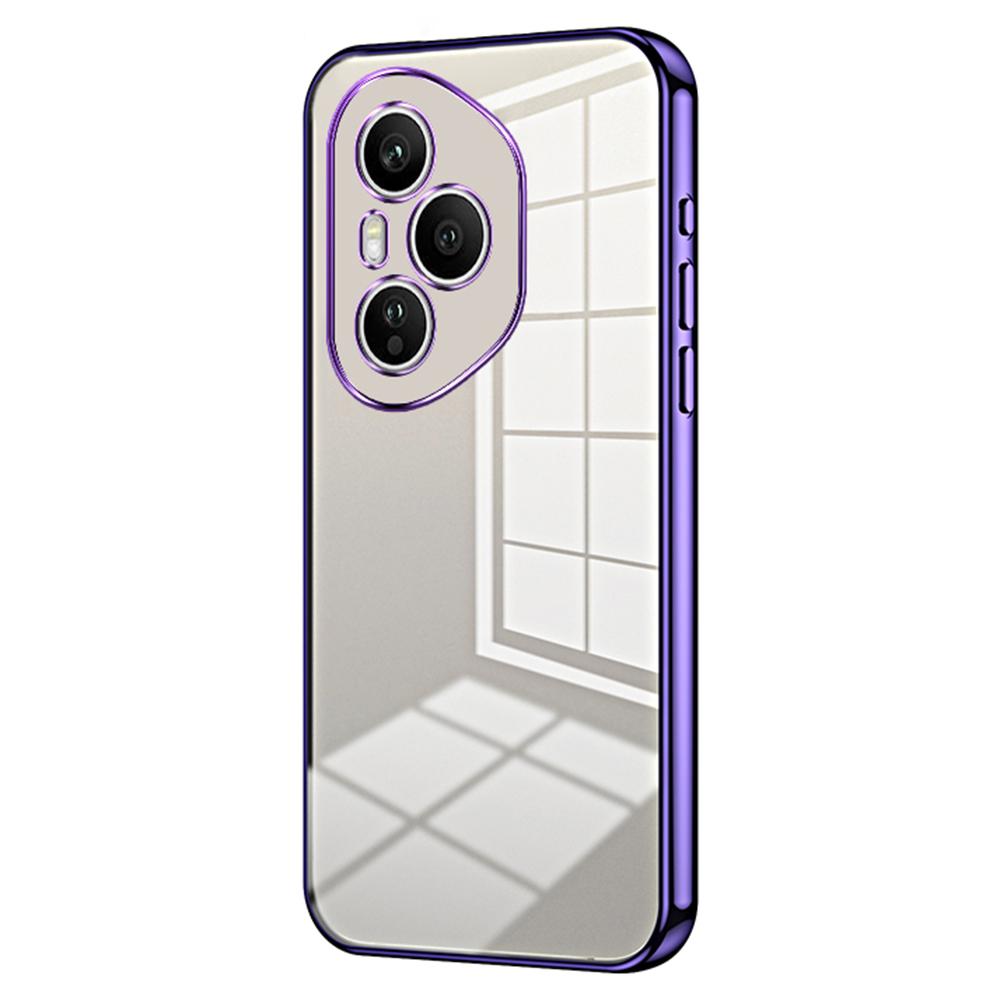 Für Honor 400 Pro 5G (Global) Hülle Galvanisierter Rahmen Weiche TPU Handyhülle