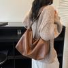 Solid Color Commuter Large Capacity Shoulder Bag Women's Crossbody Bag Underarm Bag