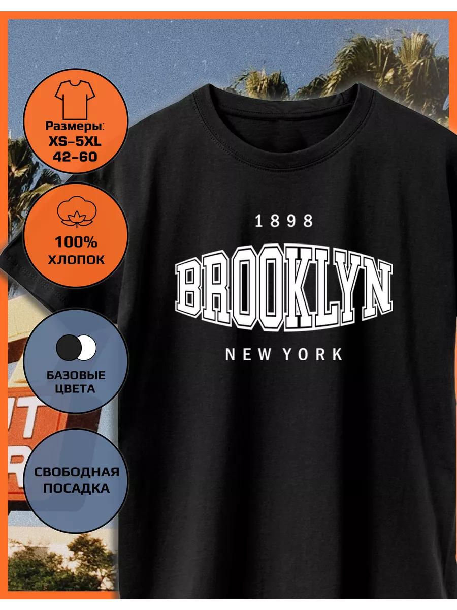 T-shirt with the print of the city of America Brooklyn S