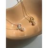 Silver925 Pearl Pretzel Necklace (2Color)