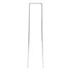 100Pcs U Shaped Garden Stakes Galvanized Steel Landscape Stakes Pins for   Barrier Sod Fabric Decorations