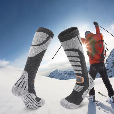 Winterskisocken für Kinder - Unisex, dick, warm, atmungsaktiv, schweißabsorbierend, Schneesportsocken mit Handtuchunterseite