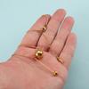 Stainless Steel Ball Necklace Women Geometric Trendy Tassel Charm Snake Chain Gold-color Light Luxury Exquisite