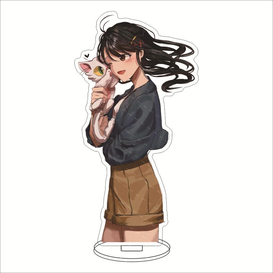 Anime Suzumeno Tojimari Suzume Movie Acrylic Stand Model Plate Decoration Desk Figure Display Girl Gift Artist Products Standee