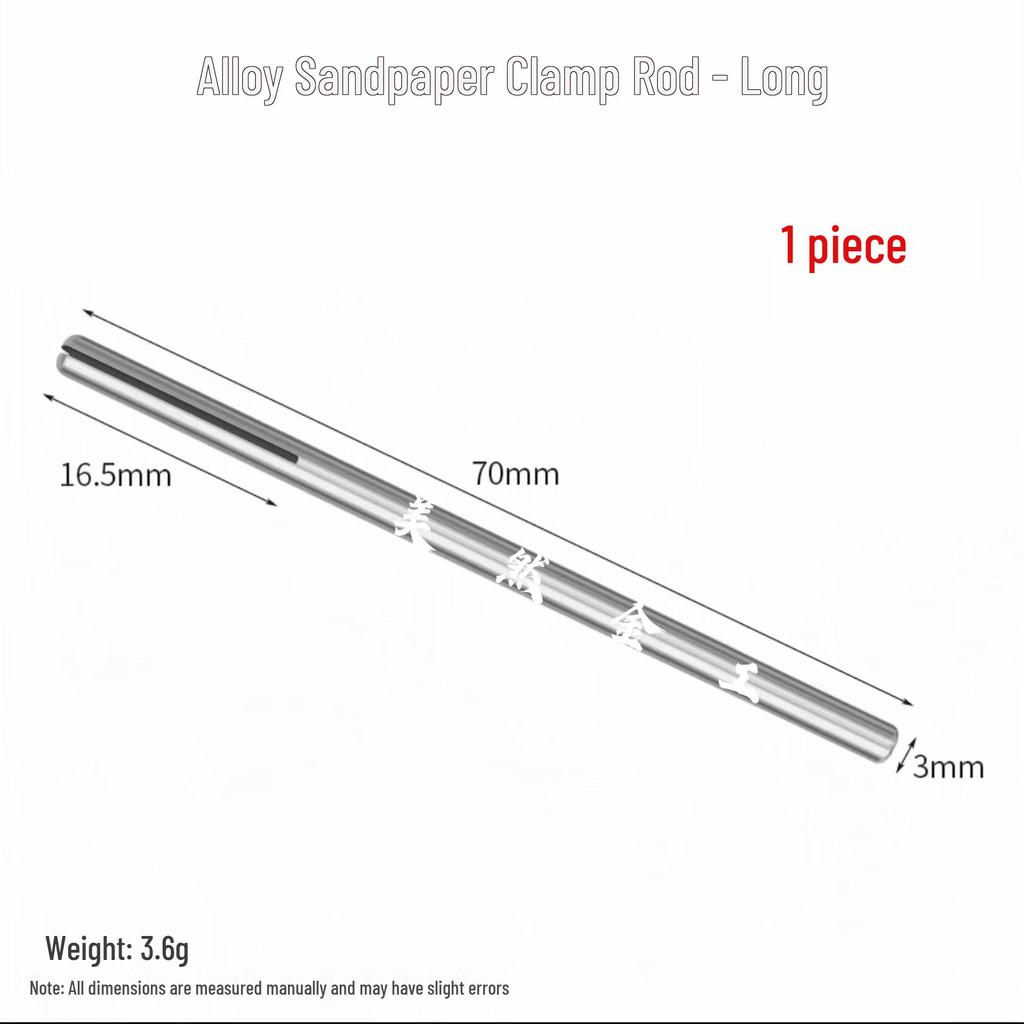 Sandpaper Holder Rod & Polishing/Grinding Clip for Dental Drill Extensions