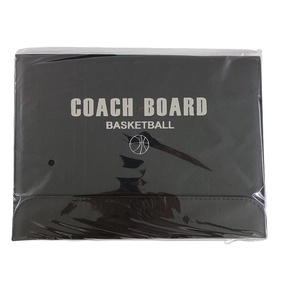 Magnetic Basketball Tactical Board Folding Tactical Basketball Coach Board Portable Competition Game Training Magnet Clipboard чёрный