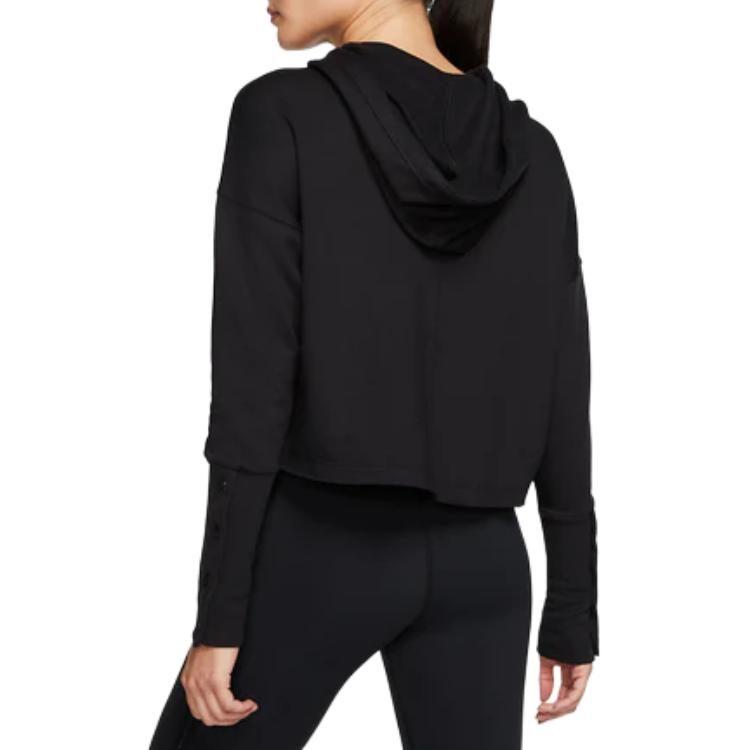 Nike Sweatshirts Women's Black Hooded Moderate Regular CJ3815-010