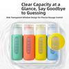 4Pcs/Set Reusable Travel Refillable Bottles Set Silicone Shampoo Container Liquid Dispenser  Lotion