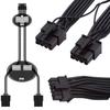 PW-003 12VHPWR ATX3.0 PCI-E 5.0 Power Cable To Dual ATX 8Pin for 3080 3090TI PSU 16Pin 12+4P Graphics Card