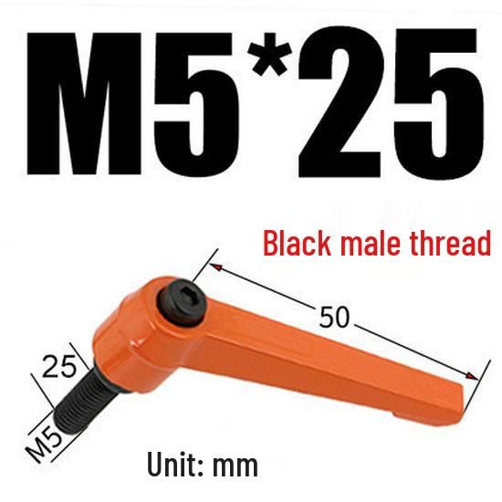 Adjustable Ratchet Handle L-Shaped Wrench with M5/M10/M16 Set Screw 7-Shaped Quick Lock Bolt