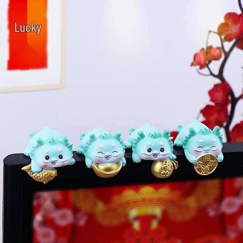 Little Dragon Ornament for Desktop, Car Rearview Mirror, and Center Console Decoration