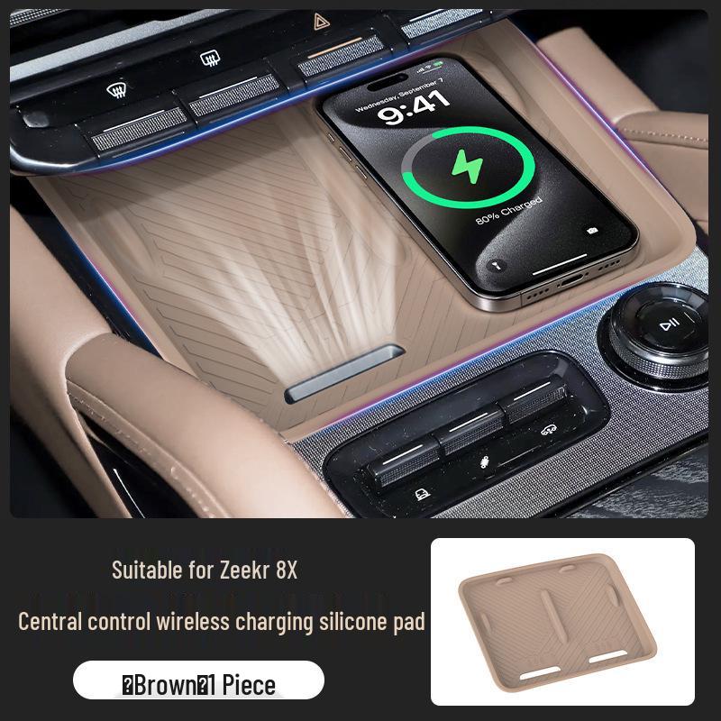 Zeekr 8X Silicone Pad for Wireless Charger Console - Car Interior Decoration Accessory