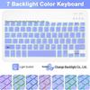 Suitable for Samsung A9 Plus Tablet: 11+ Bluetooth Keyboard with Backlit RGB and Leather Protective Case S789 10FE.