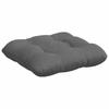 Seat Cushions 4 Pcs Dark Grey 40 X 40 Cm Microfiber Fabric