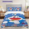 Ropa de cama Doraemon Azul Lindo 1 Funda Nórdica 2 Fundas de Almohada Sin Relleno Juego de Ropa de Cama Funda Nórdica y Funda de Almohada Regalo de Navidad Cumpleaños