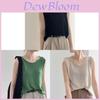 Wool Knit Vest For Women Summer Plus Size Sleeveless Layering Casual Wear