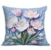 Neuer dreidimensionaler blauer floraler Kissenbezug Heim Wohnzimmer Sofa Kissenbezug