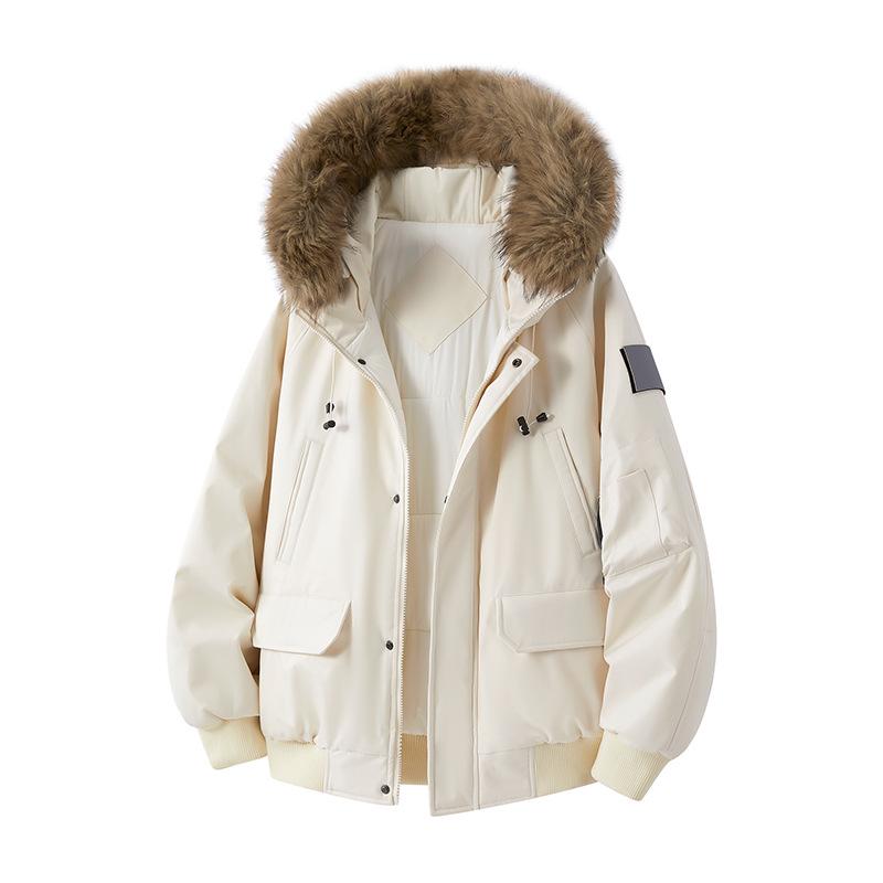 Men's & Women's High-Quality Removable Fur Collar Hooded Cotton Padded Winter Jacket