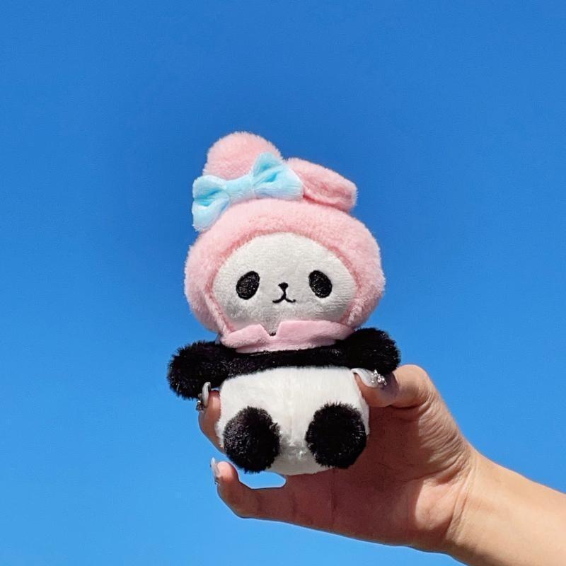 Cute Plush Keychain Adorable Panda Stuffed Toy For Students And Bags High Quality