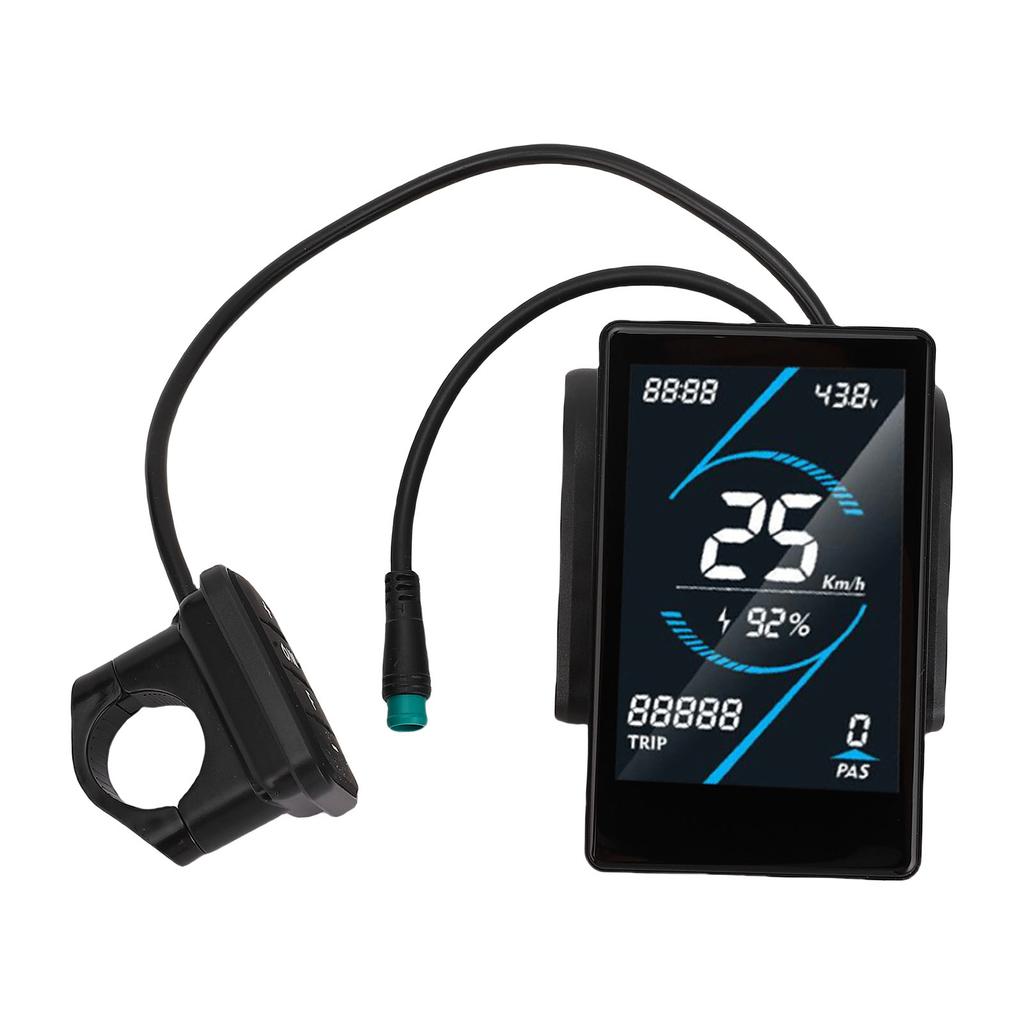 Bike Display Meter Rain Proof 24-72V Multifunctional HD Colorful LCD Screen Electric Cycling Display