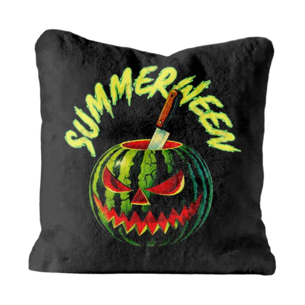 Plush Decorative Pillow Cover Set for Chair Sofa Bedroom Living Room Halloween Themed Soft Fabric Cushion Case Set