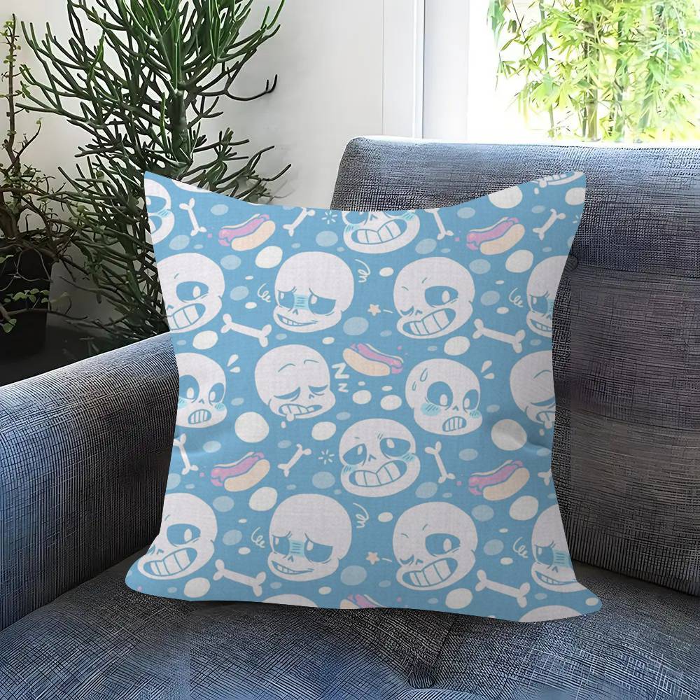 Cute HUndertale SansW  Pillow Gift Home Office Decoration Pillow Bedroom Sofa Car Cushion CoverPillow Case