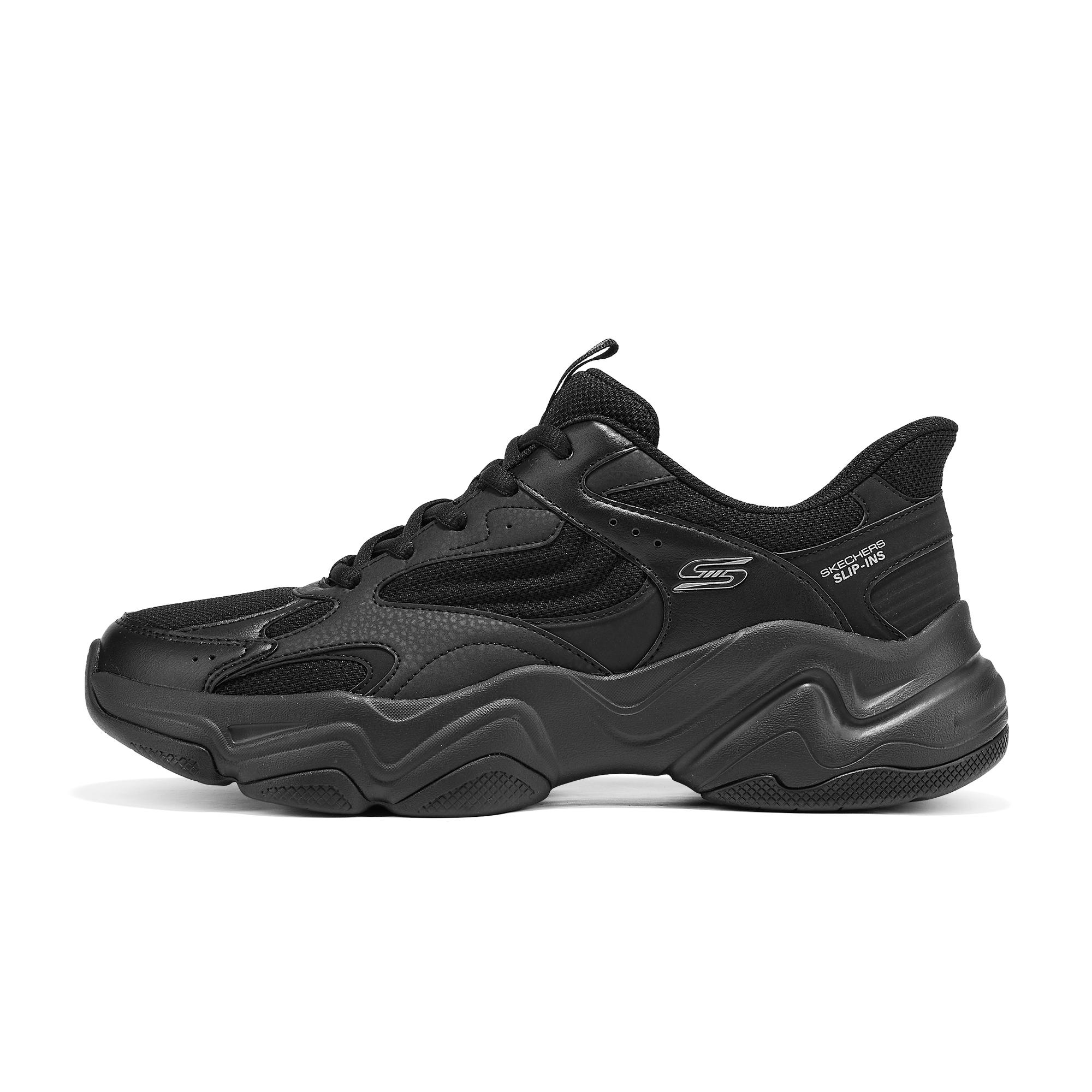 Skechers Удобные Универсальные Простые Высококачественные Повседневные Спортивные Обувь без Шнурков Мужские Кроссовки 118333-BBK 41
