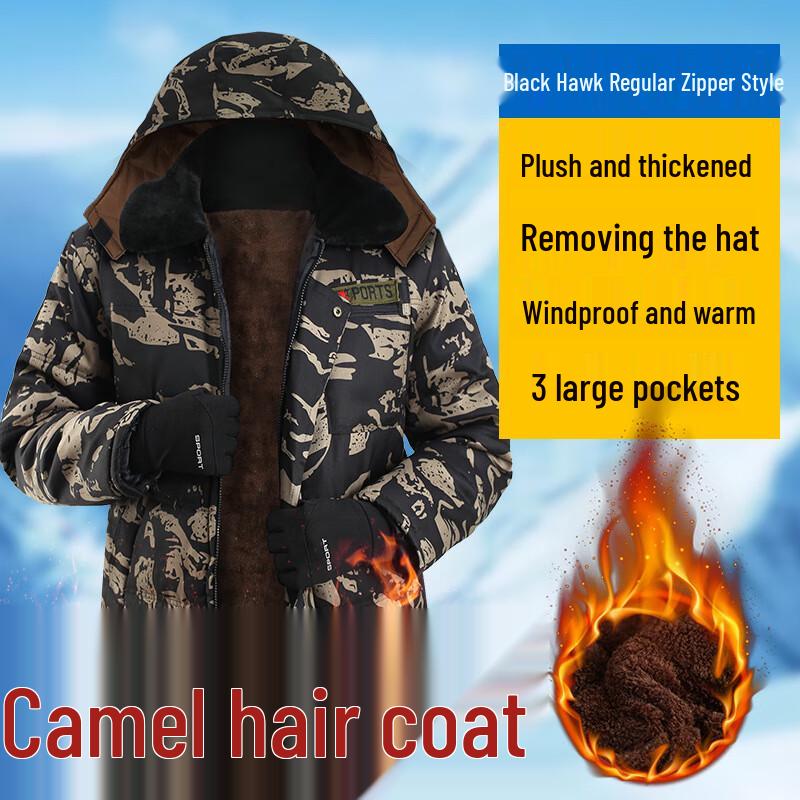 Miling Black Hawk Padded Winter Jacket M