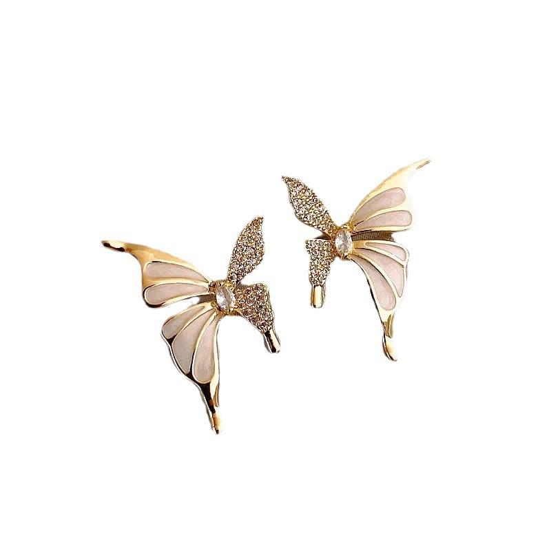 Exquisite Liquid Butterfly Earrings: Elegant High-End French Design for Women