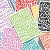 12 Letter Stickers Color English Digital Combination DIY Water Cup Computer Decoration Waterproof Hand Account Stickers