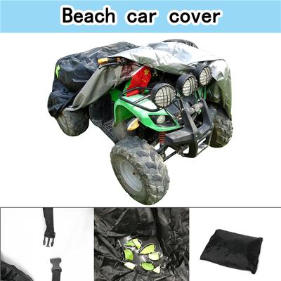 Schwarz Universal Strand Quad Bike ATV Abdeckung Wasserdicht Staub Anti-UV Regen Beweis ML XL 2XL 3XL Für Motorrad Fahrzeug Roller Kart